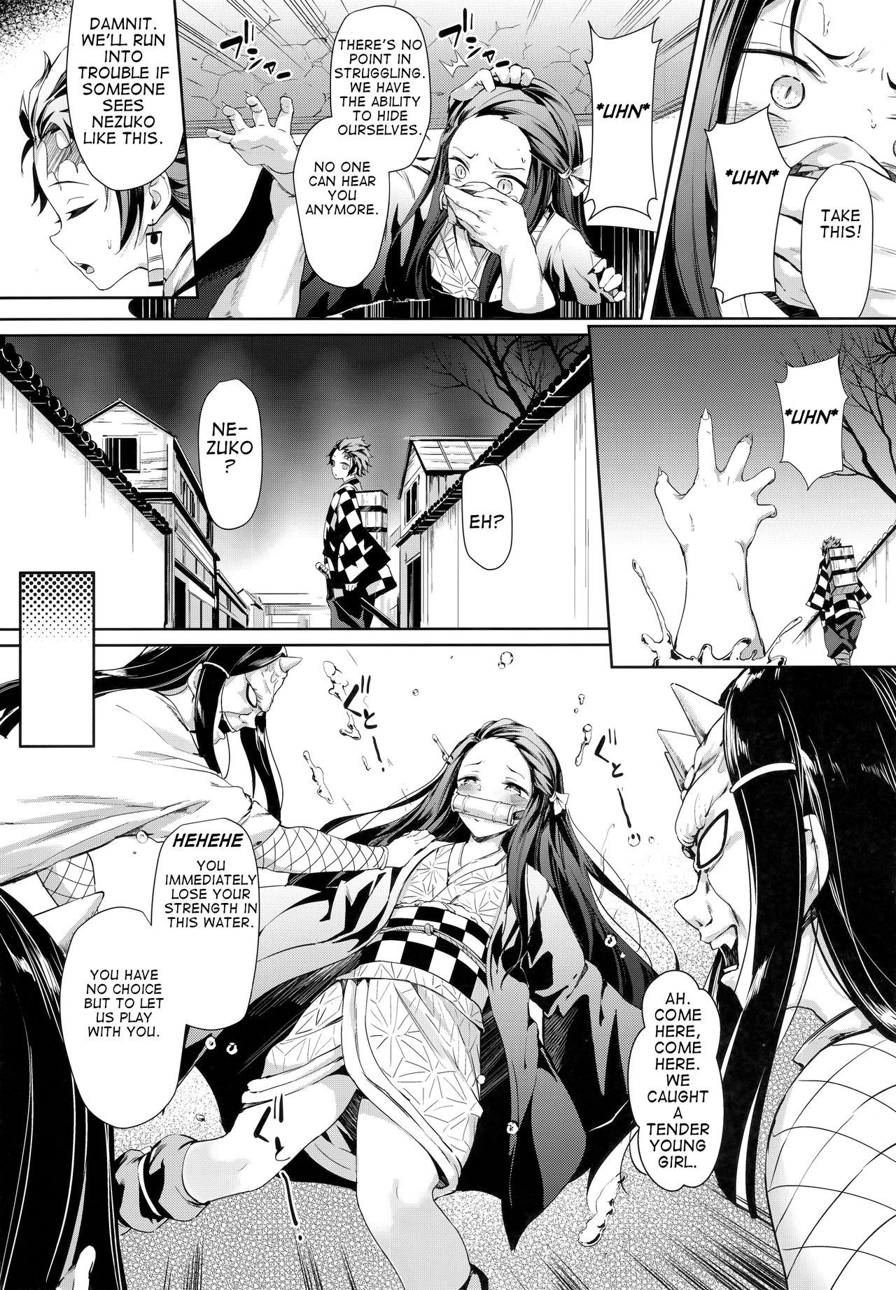 (C96) [Nameless (GuiZhenCao)] Moshi Nezuko ga Warui Hito ni Tsukamattara... (Kimetsu no Yaiba) [English]_03.jpg